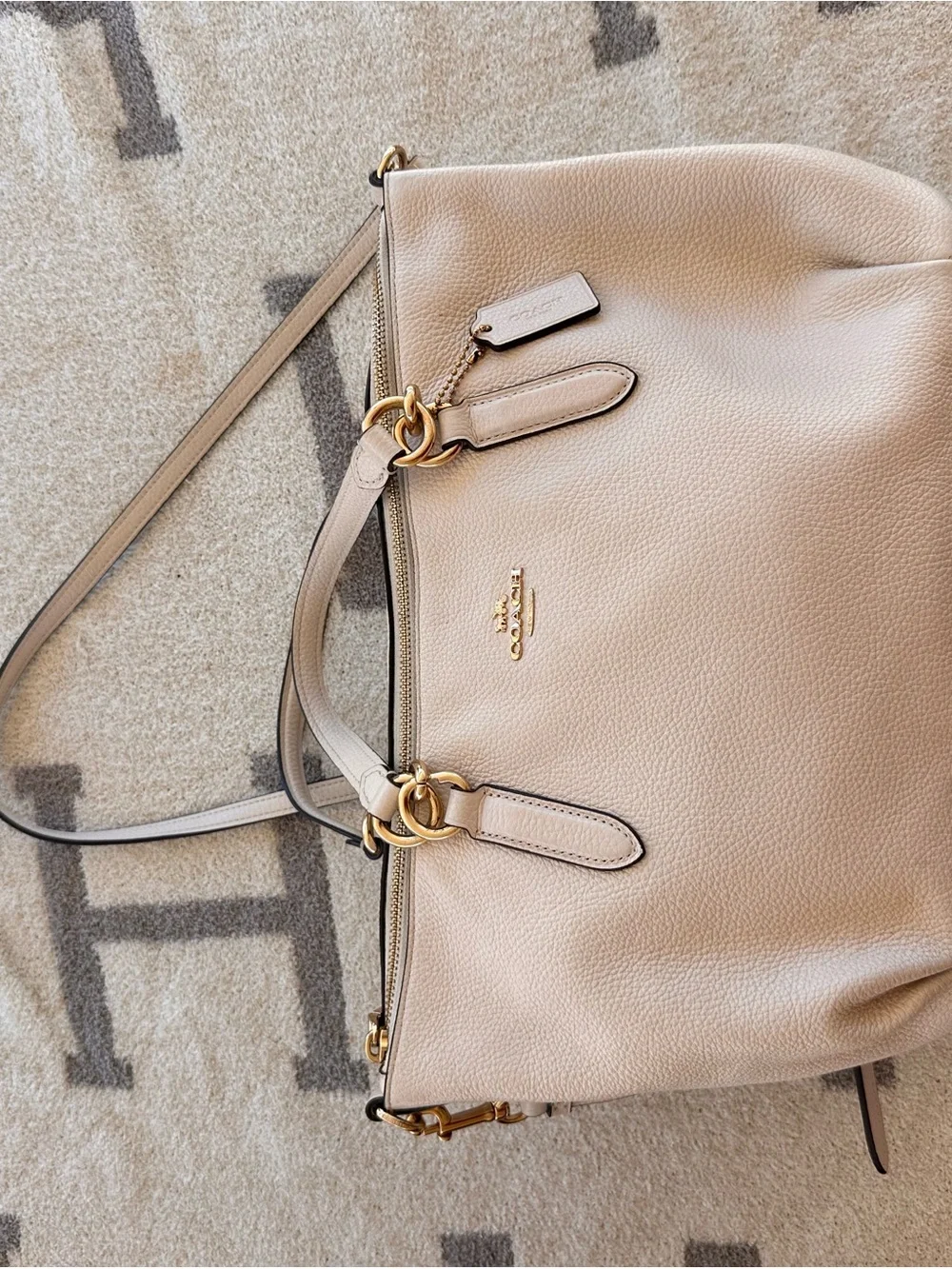 Cream Coach Ally Satchel